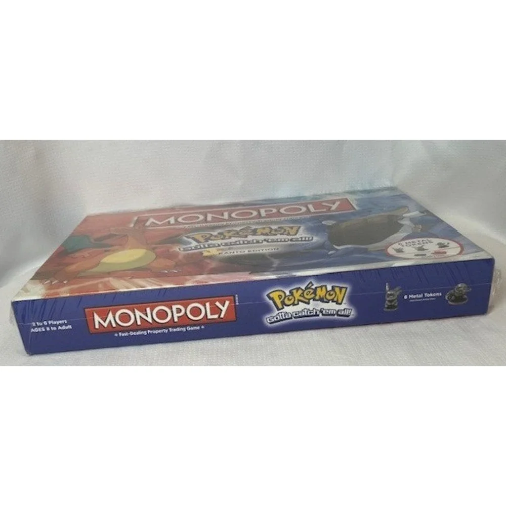 Monopoly Pokemon Kanto Edition Board Game USAopoly Charizard Blastoise New Seal - Picture 11 of 11